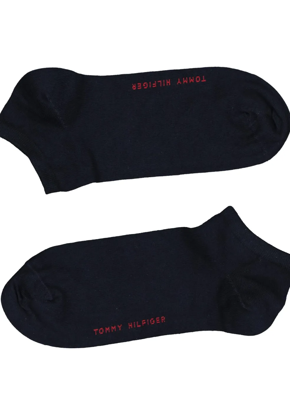Tommy Hilfiger damessokken Sneaker (2-pack), korte enkelsok katoen, Tommy rood en blauw