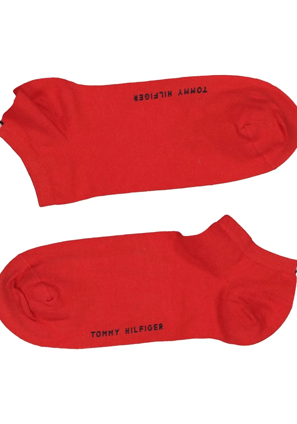 Tommy Hilfiger damessokken Sneaker (2-pack), korte enkelsok katoen, Tommy rood en blauw