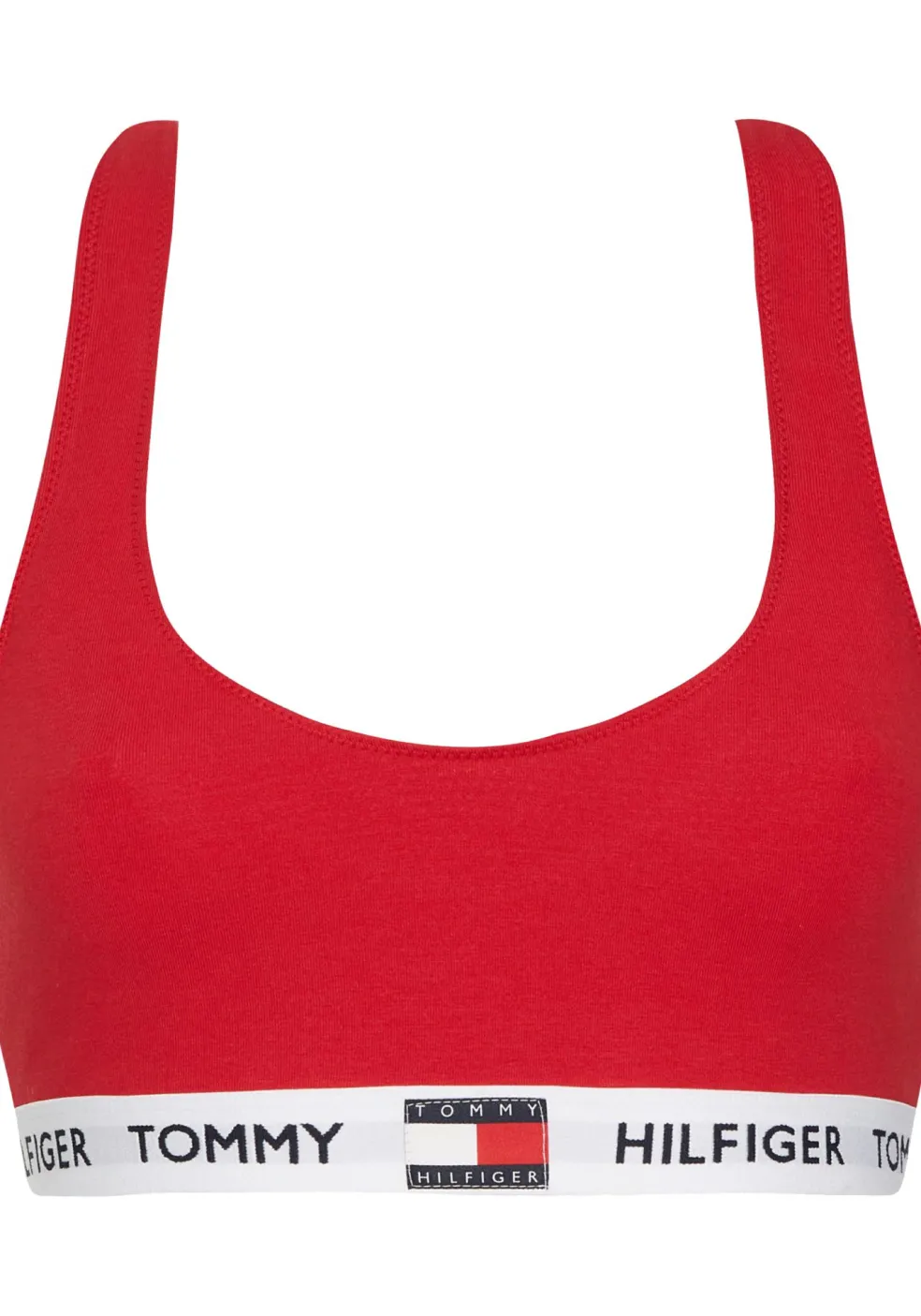 Tommy Hilfiger dames Tommy 85 bralette, katoen ongevoerd, rood