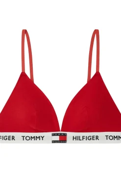 Tommy Hilfiger dames Tommy 85 triangel BH, katoen gevoerd, rood