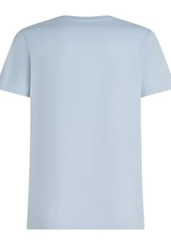 Tommy Hilfiger Essential Regular Fit Solid Tee, heren T-shirt korte mouw O-hals, blauw