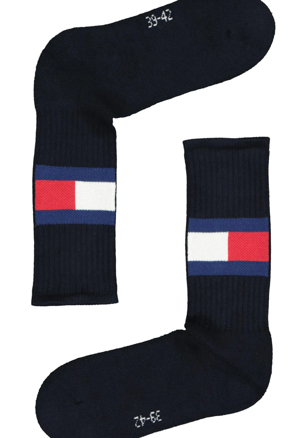 Tommy Hilfiger Flag Socks (1-pack), unisex sportsokken katoen, donkerblauw