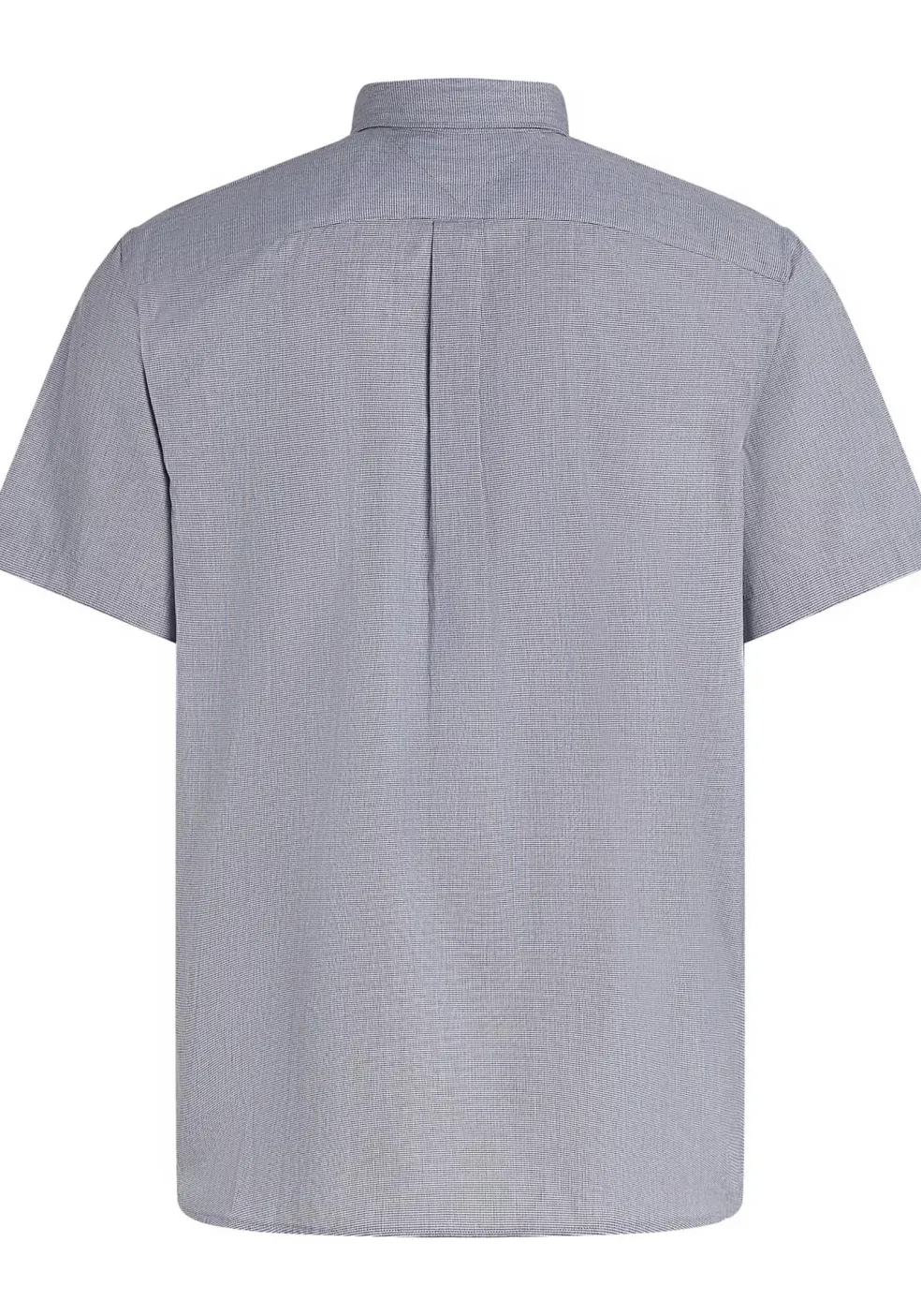 Tommy Hilfiger Flex Poplin Regular Fit Shirt, korte mouw, popeline, donkerblauw geruit