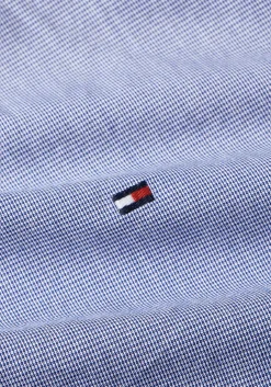 Tommy Hilfiger Flex Poplin Regular Fit Shirt, korte mouw, popeline, heel fijn blauw met wit geruit