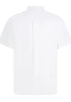 Tommy Hilfiger Flex Poplin Regular Fit Shirt, korte mouw, popeline, wit