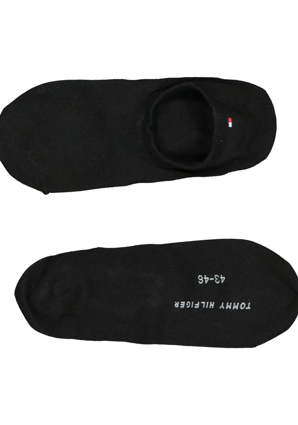 Tommy Hilfiger Footie Socks (2-pack), heren sneaker sokken katoen, onzichtbaar, zwart