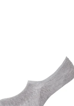 Tommy Hilfiger Footie Socks (2-pack), heren sneaker sokken katoen, onzichtbaar, grijs melange