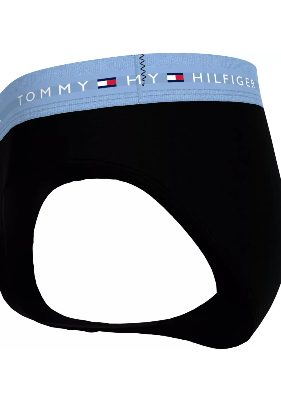 Tommy Hilfiger hipster briefs (5-pack), heren slips, zwart met gekleurde tailleband