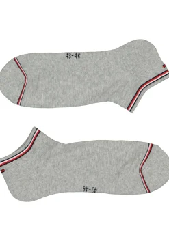Tommy Hilfiger Iconic Sports Sneaker Socks (2-pack), heren sport enkelsokken, grijs