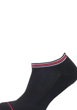 Tommy Hilfiger Iconic Sports Sneaker Socks (2-pack), heren sport enkelsokken, zwart