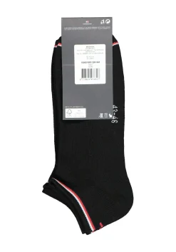 Tommy Hilfiger Iconic Sports Sneaker Socks (2-pack), heren sport enkelsokken, zwart