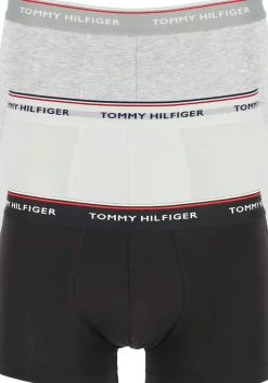 Tommy Hilfiger low rise trunk (3-pack), lage heren boxers kort, zwart, wit, grijs