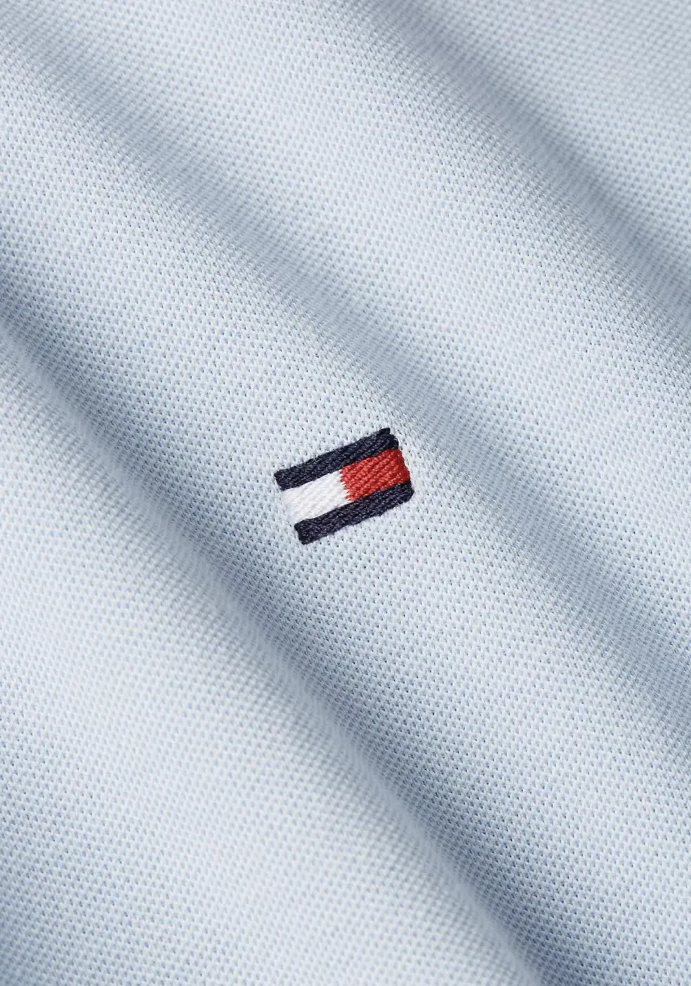 Tommy Hilfiger Performance Tipped Tee, heren T-shirt korte mouw O-hals, blauw