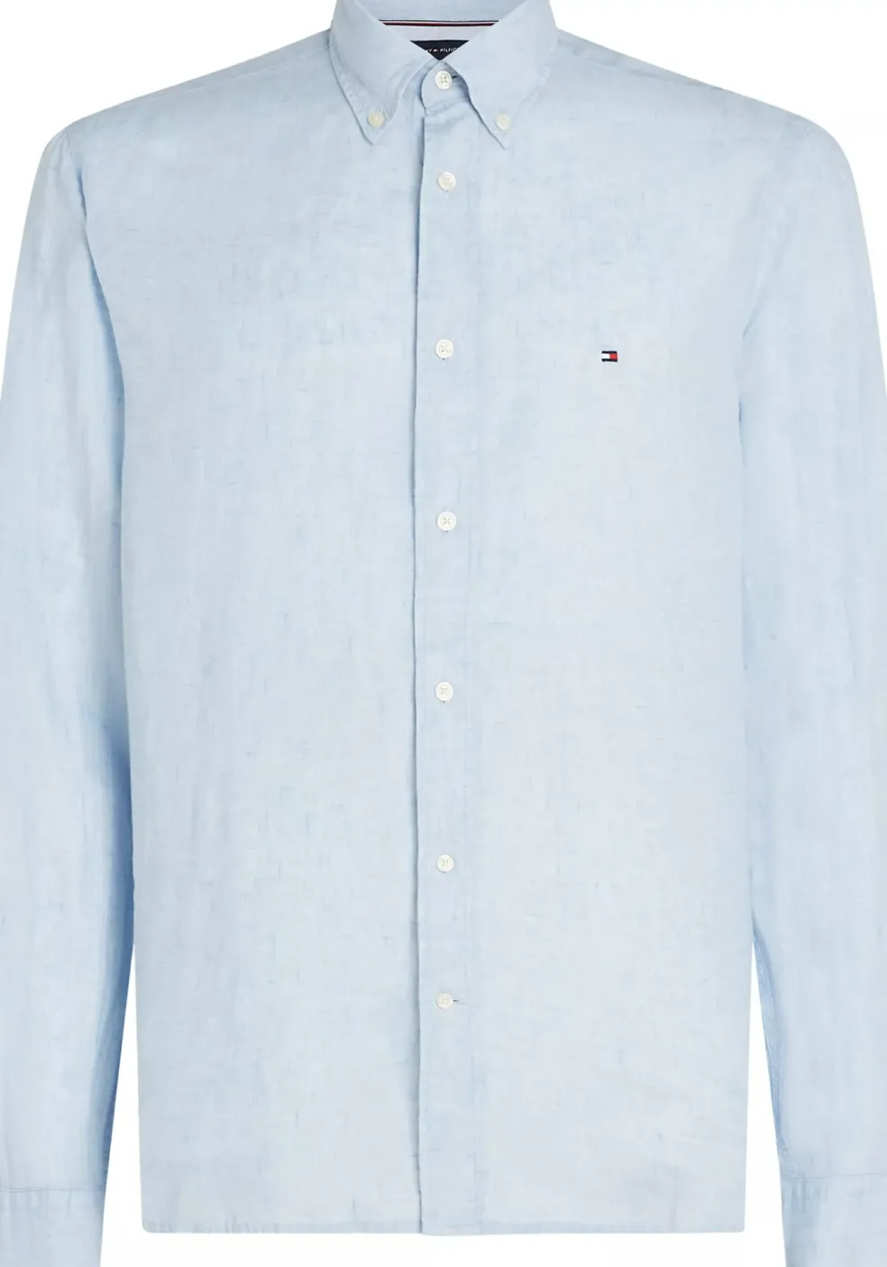 Tommy Hilfiger Pigment Dyed Regular Fit Shirt, popeline, lichtblauw
