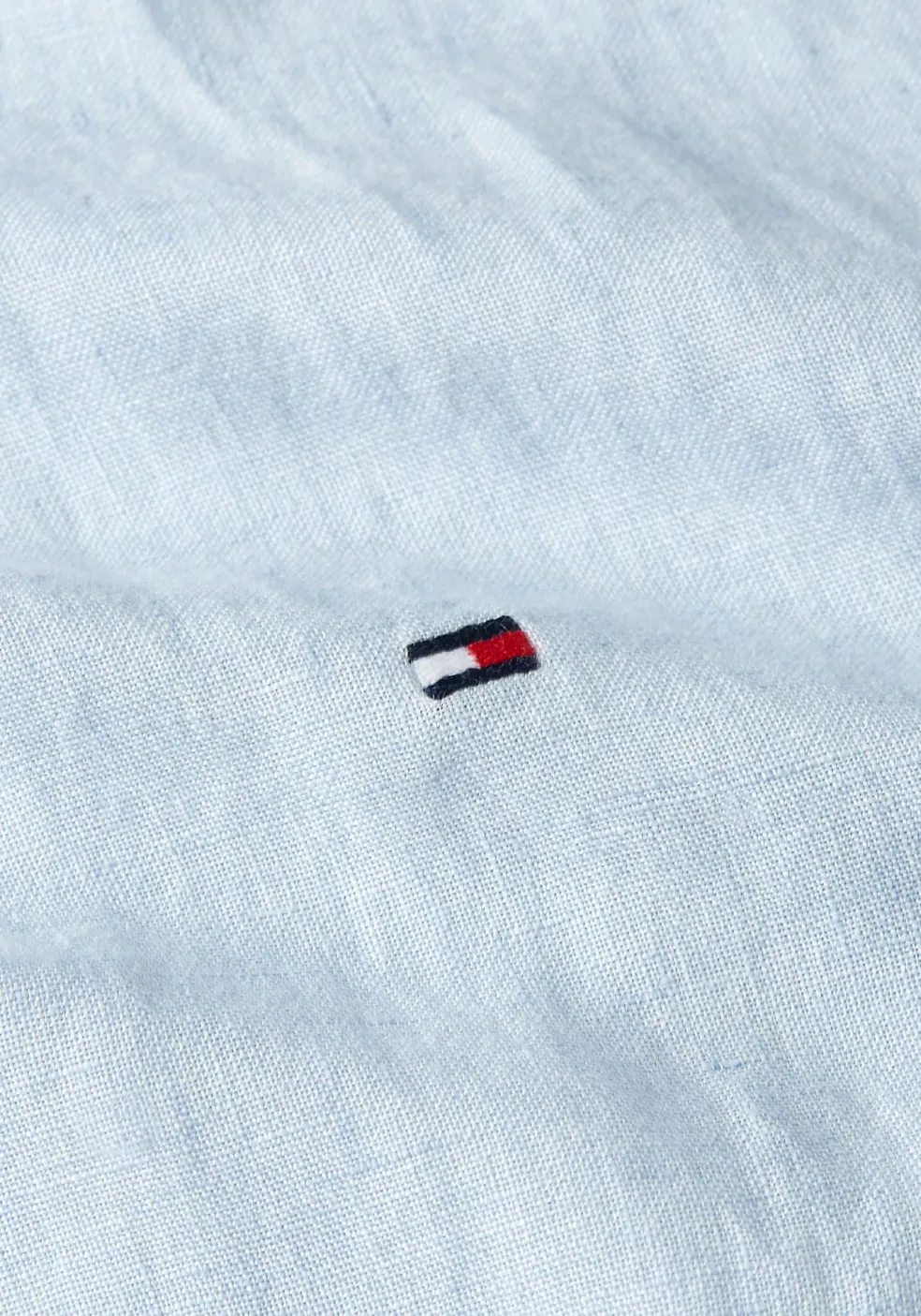 Tommy Hilfiger Pigment Dyed Regular Fit Shirt, popeline, lichtblauw
