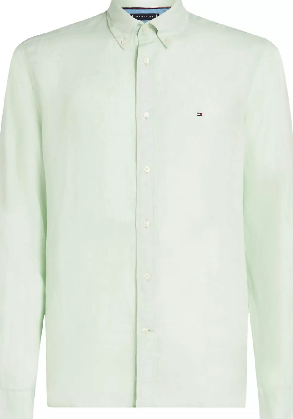 Tommy Hilfiger Pigment Dyed Regular Fit Shirt, popeline, lichtgroen
