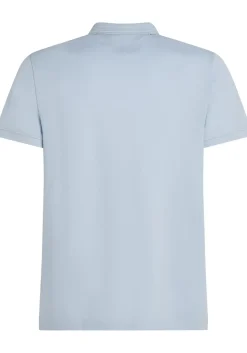 Tommy Hilfiger Pique Zip Regular Polo, heren poloshirt, blauw