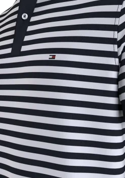 Tommy Hilfiger 1985 Regular Polo, heren poloshirt, blauw-wit gestreept