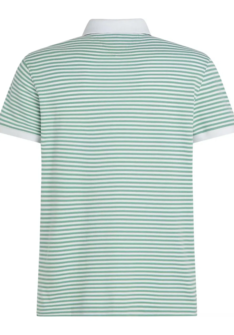 Tommy Hilfiger 1985 Regular Polo, heren poloshirt, groen met wit gestreept