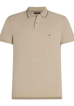 Tommy Hilfiger Regular Polo, heren poloshirt, beige
