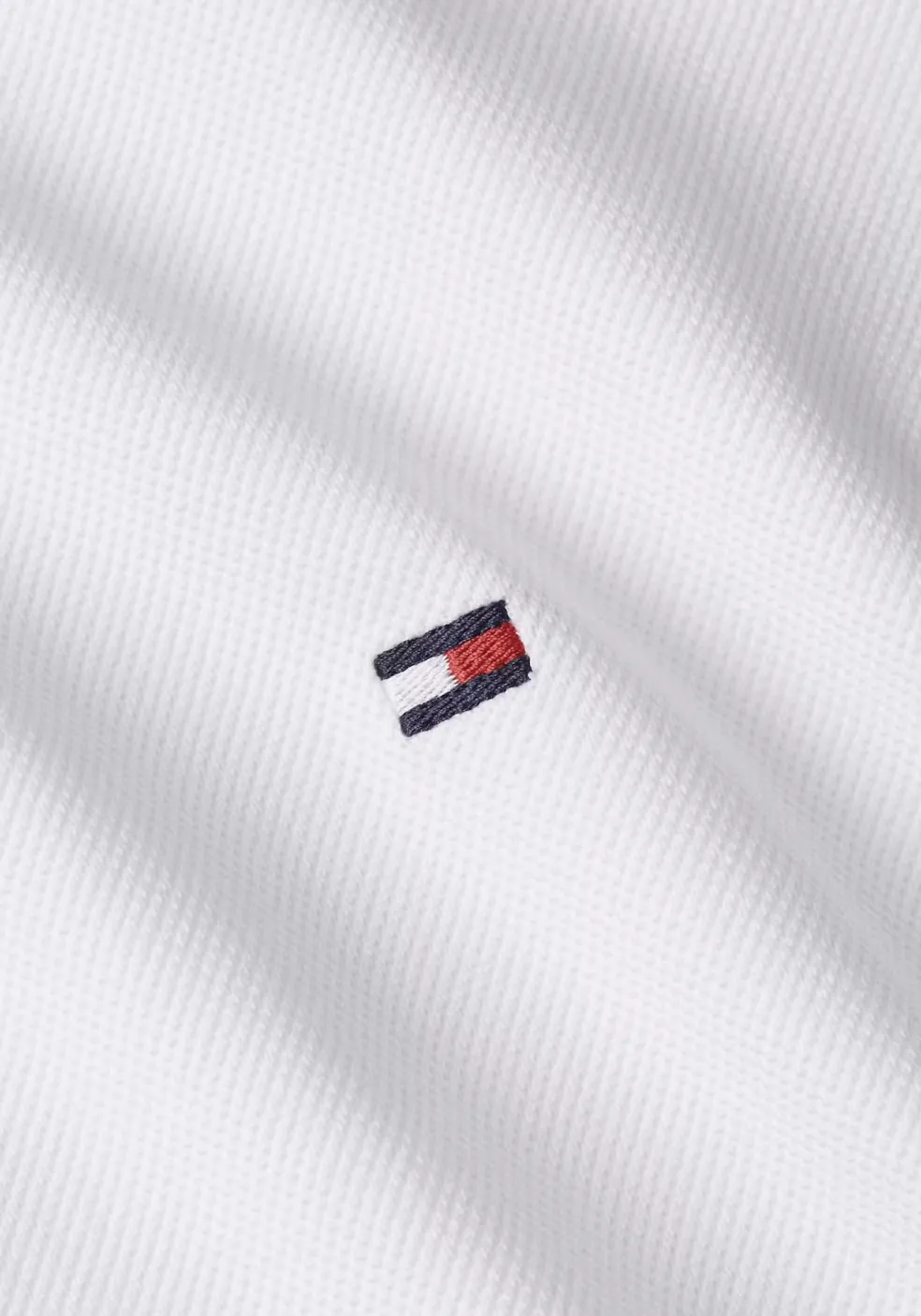 Tommy Hilfiger RWB Collar Regular Polo, heren poloshirt, wit
