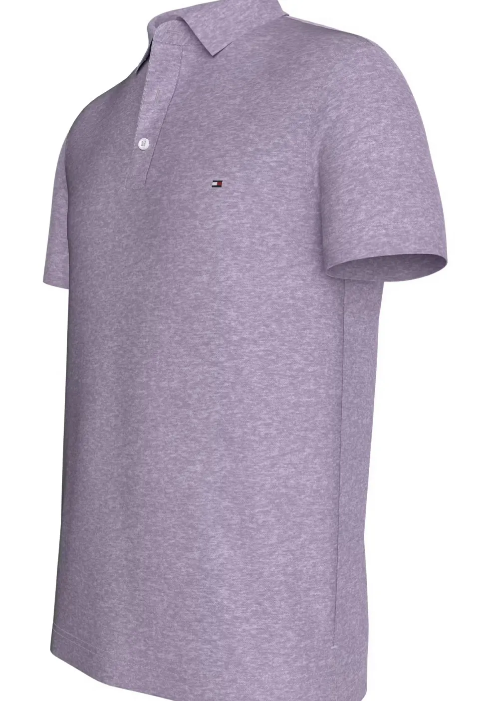 Tommy Hilfiger 1985 Slim Polo, heren poloshirt, lila melange