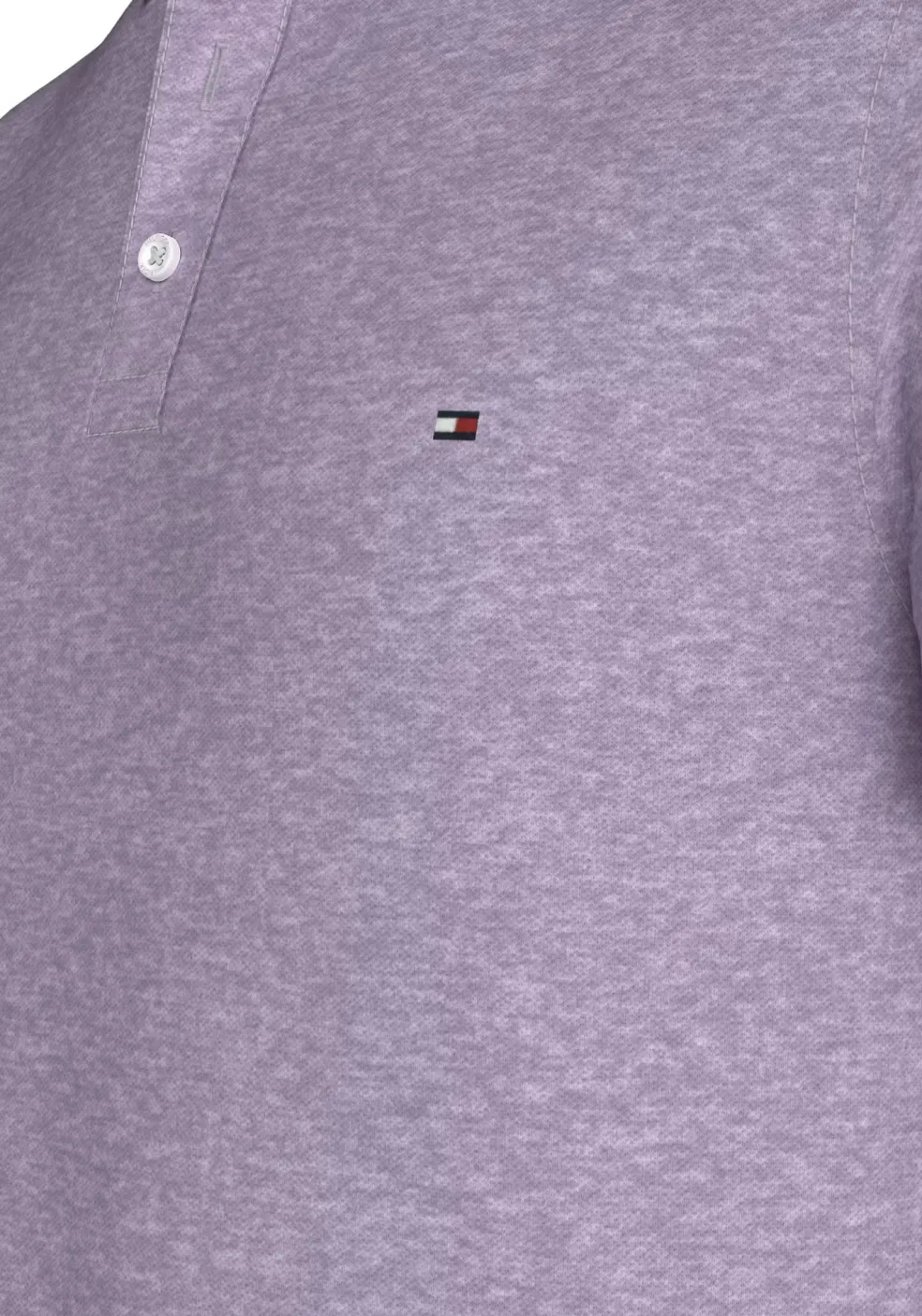 Tommy Hilfiger 1985 Slim Polo, heren poloshirt, lila melange