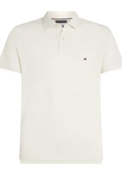 Tommy Hilfiger 1985 Slim Polo, heren poloshirt, offwhite