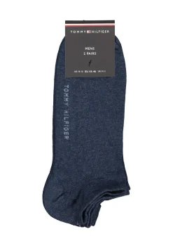 Tommy Hilfiger Sneaker Socks (2-pack), heren enkelsokken katoen, jeans blauw