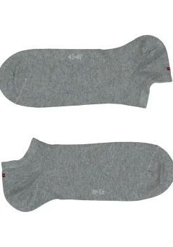 Tommy Hilfiger Sneaker Socks (2-pack), heren enkelsokken katoen, grijs melange