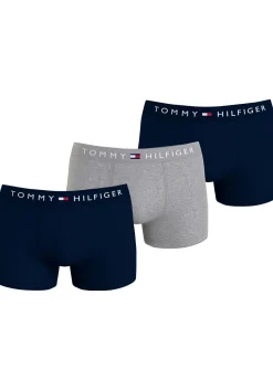 Tommy Hilfiger trunk (3-pack), heren boxers normale lengte, blauw, grijs