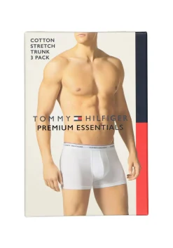Tommy Hilfiger trunks (3-pack), heren boxers normale lengte, blauw
