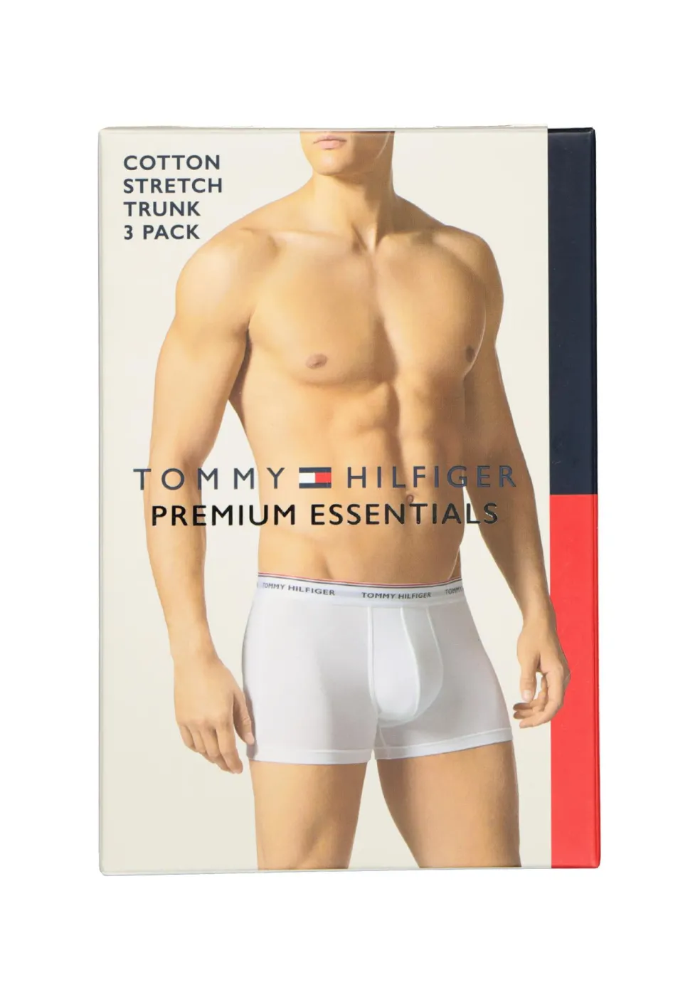 Tommy Hilfiger trunks (3-pack), heren boxers normale lengte, blauw