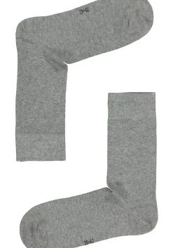 VENT herensokken katoen (2-pack), grijs