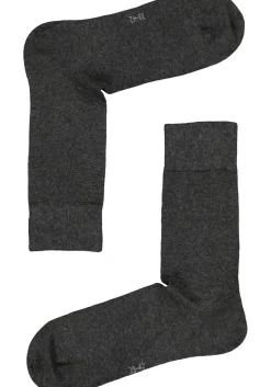 VENT herensokken katoen (2-pack), antraciet grijs