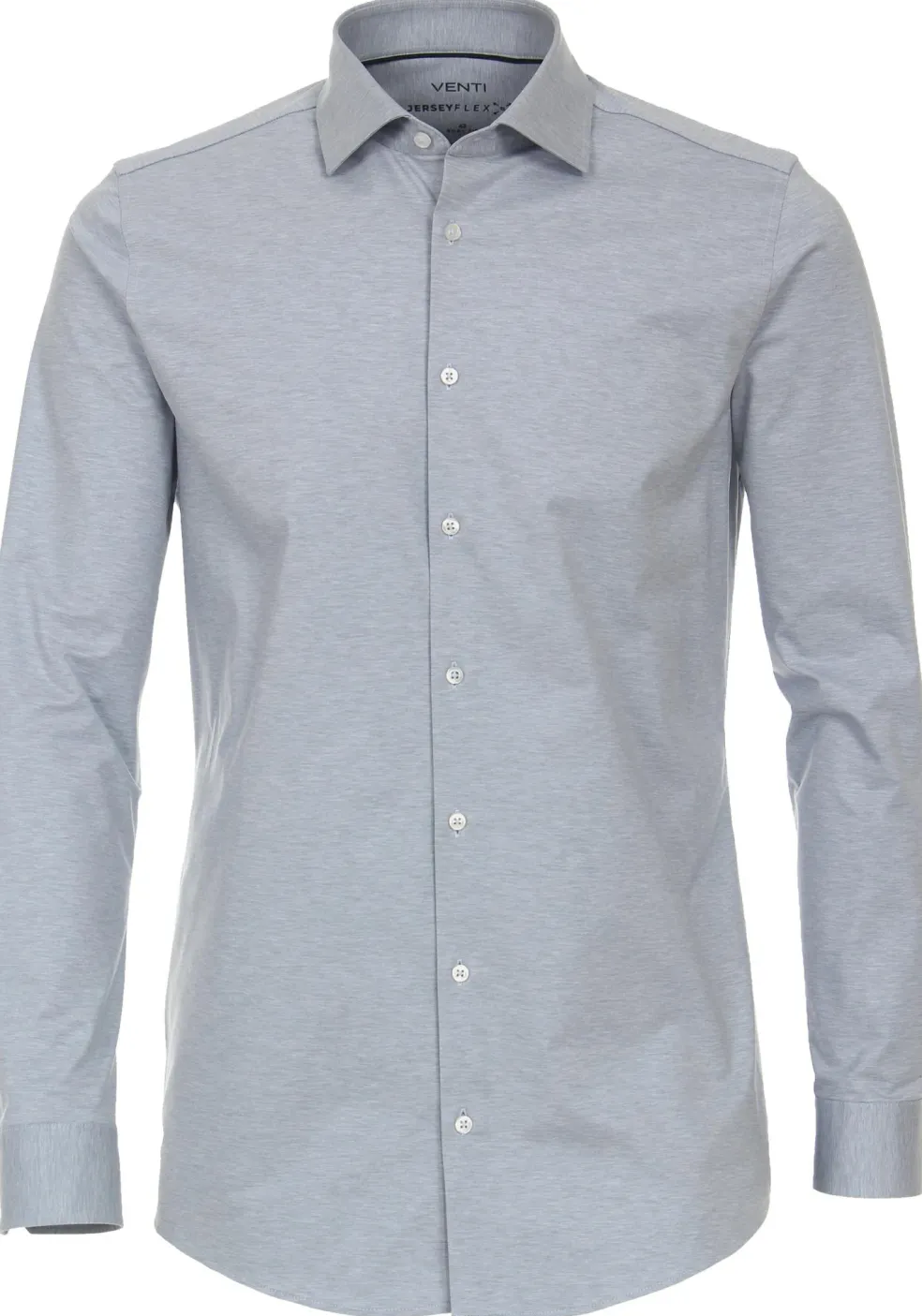 VENTI body fit overhemd, jersey, blauw