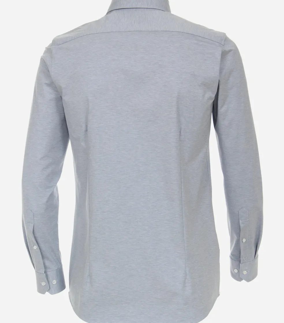 VENTI body fit overhemd, jersey, blauw