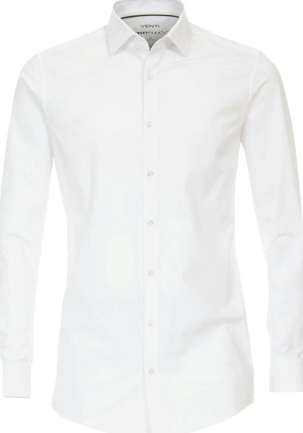 VENTI body fit overhemd, jersey, wit