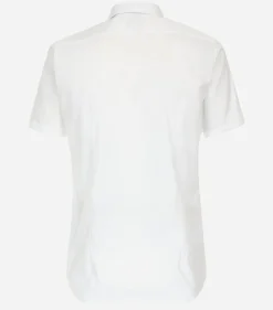 VENTI body fit overhemd, korte mouw, popeline, wit