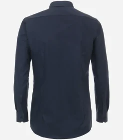 VENTI body fit overhemd, popeline, blauw