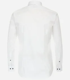 VENTI body fit overhemd, popeline, wit