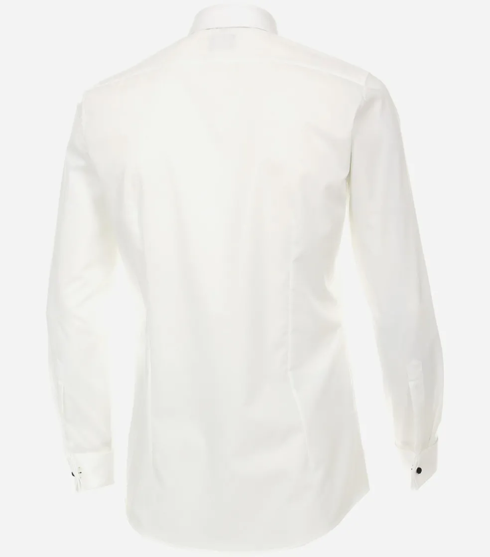 VENTI body fit overhemd, popeline, wit