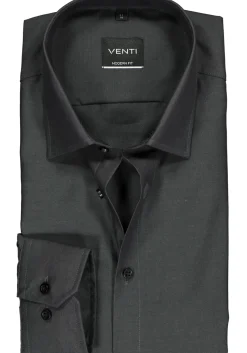 VENTI modern fit overhemd, antraciet grijs