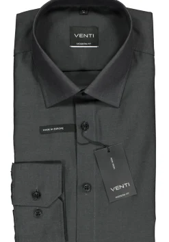 VENTI modern fit overhemd, antraciet grijs