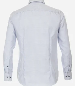 VENTI modern fit overhemd, dobby, blauw