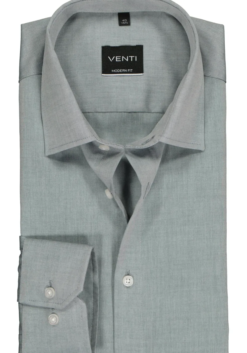 VENTI modern fit overhemd, grijs