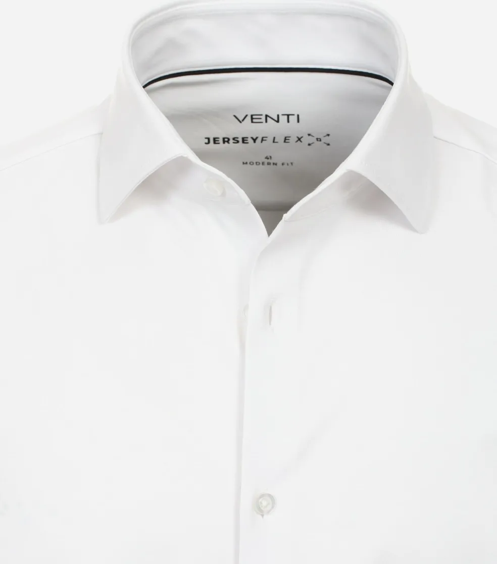 VENTI modern fit overhemd, jersey, wit