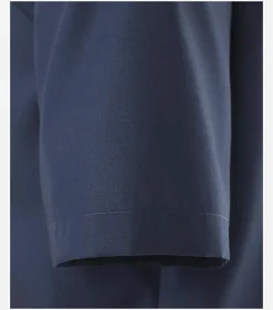 VENTI modern fit overhemd, korte mouw, popeline, blauw