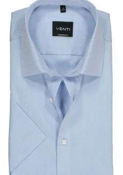 VENTI modern fit overhemd, korte mouw, lichtblauw