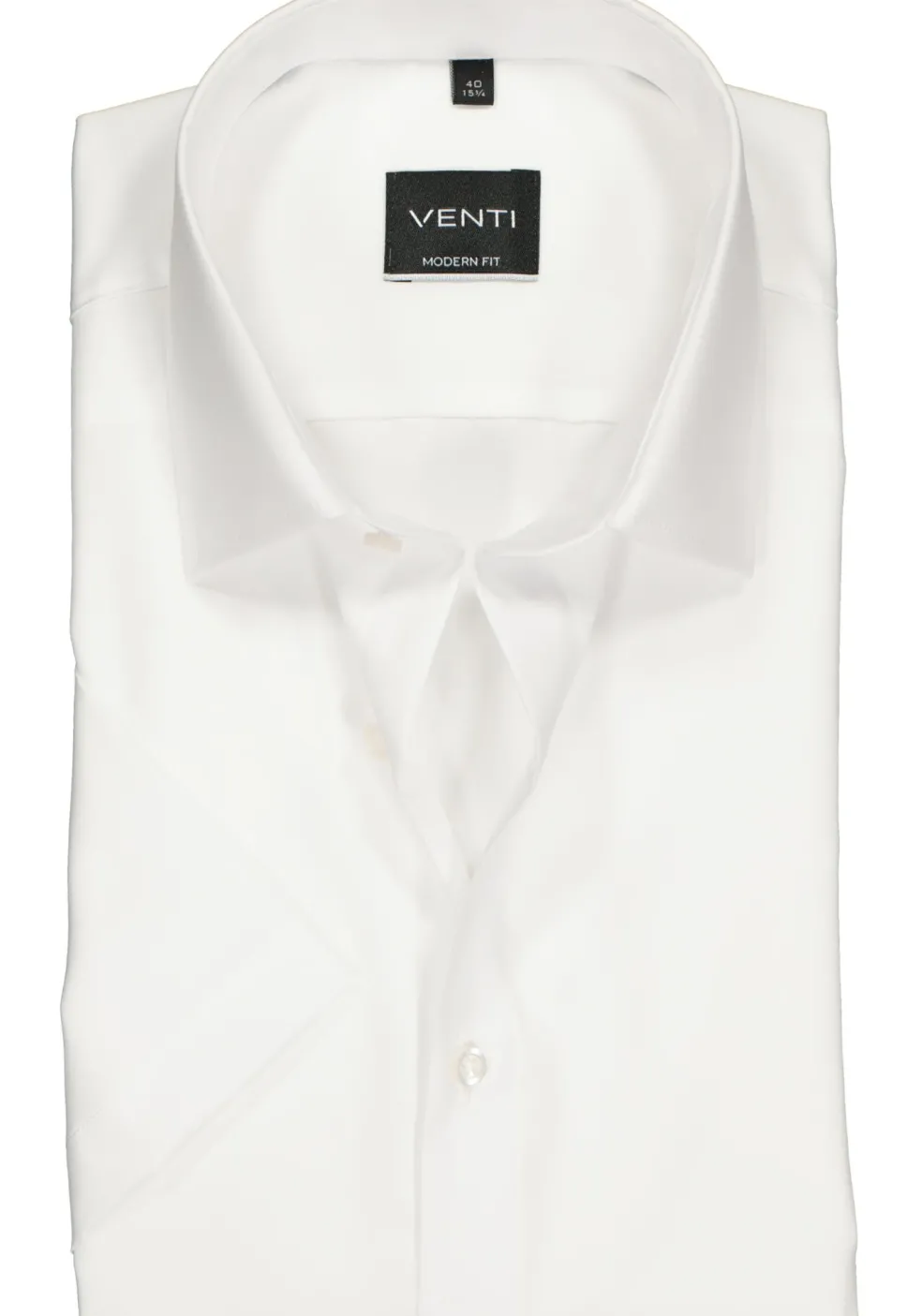 VENTI modern fit overhemd, korte mouw, wit